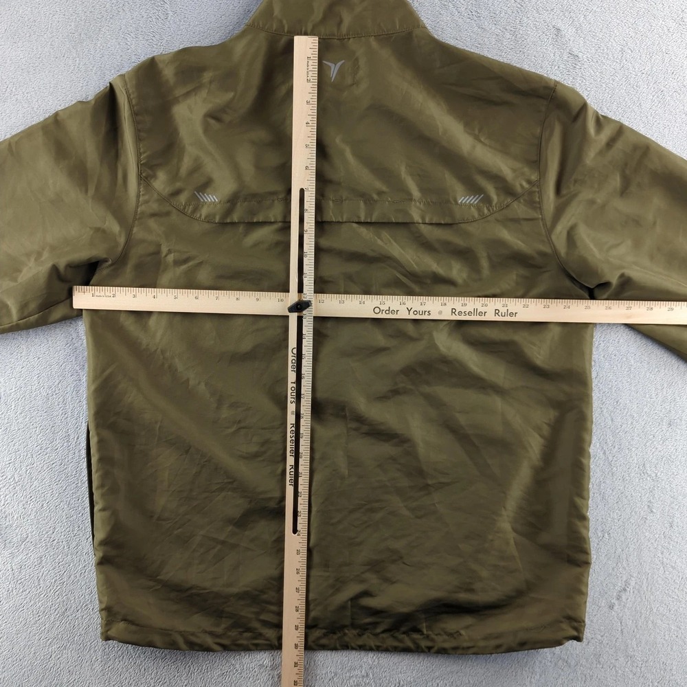 Old Navy Active Windbreaker Jacket Mens XL Green Yellow Running Outdoor Coat - Picture 5 of 10